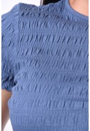 Tricou Dama Vero Moda Vmscarlett Crop Vintage Indigo